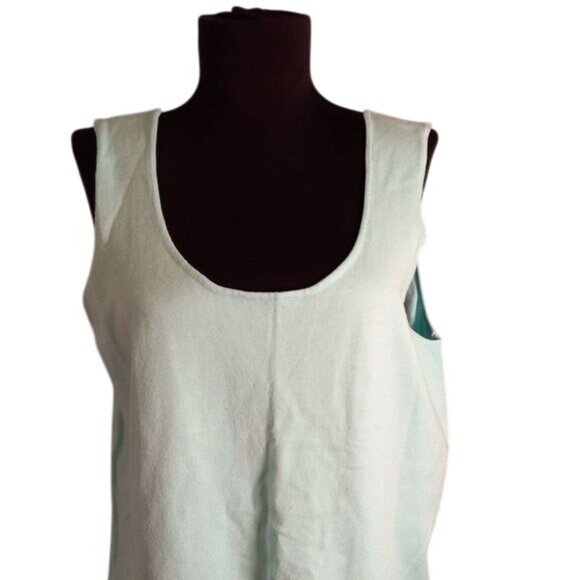 Additions By Chicos Size 3 XL 16 Tank Top Womens Sleeveless Scoop Neck Fine Knit - Picture 6 of 9